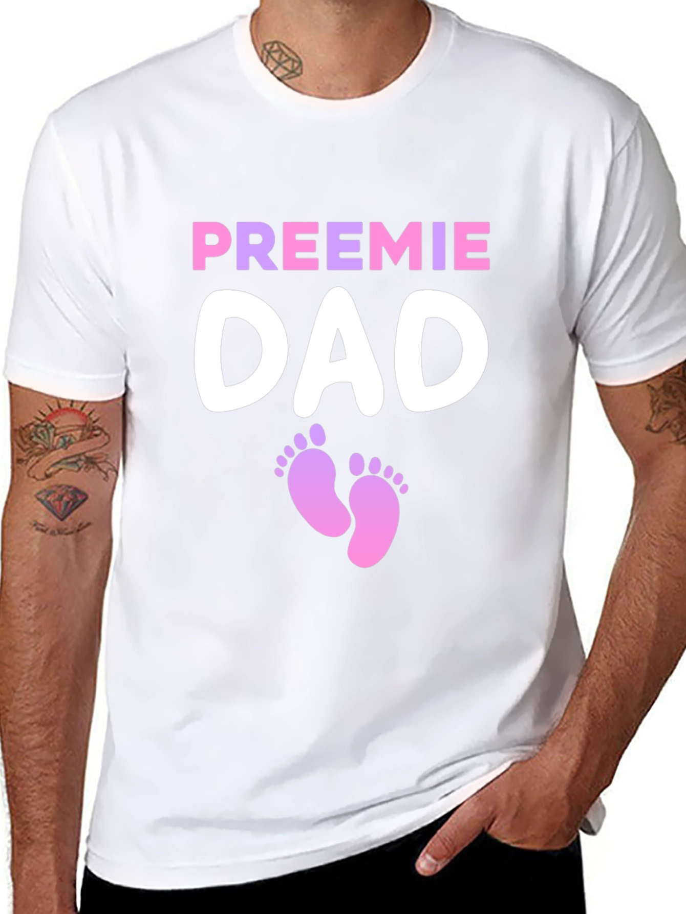 Preemie Dad T-Shirt - Support Premature Babies!
