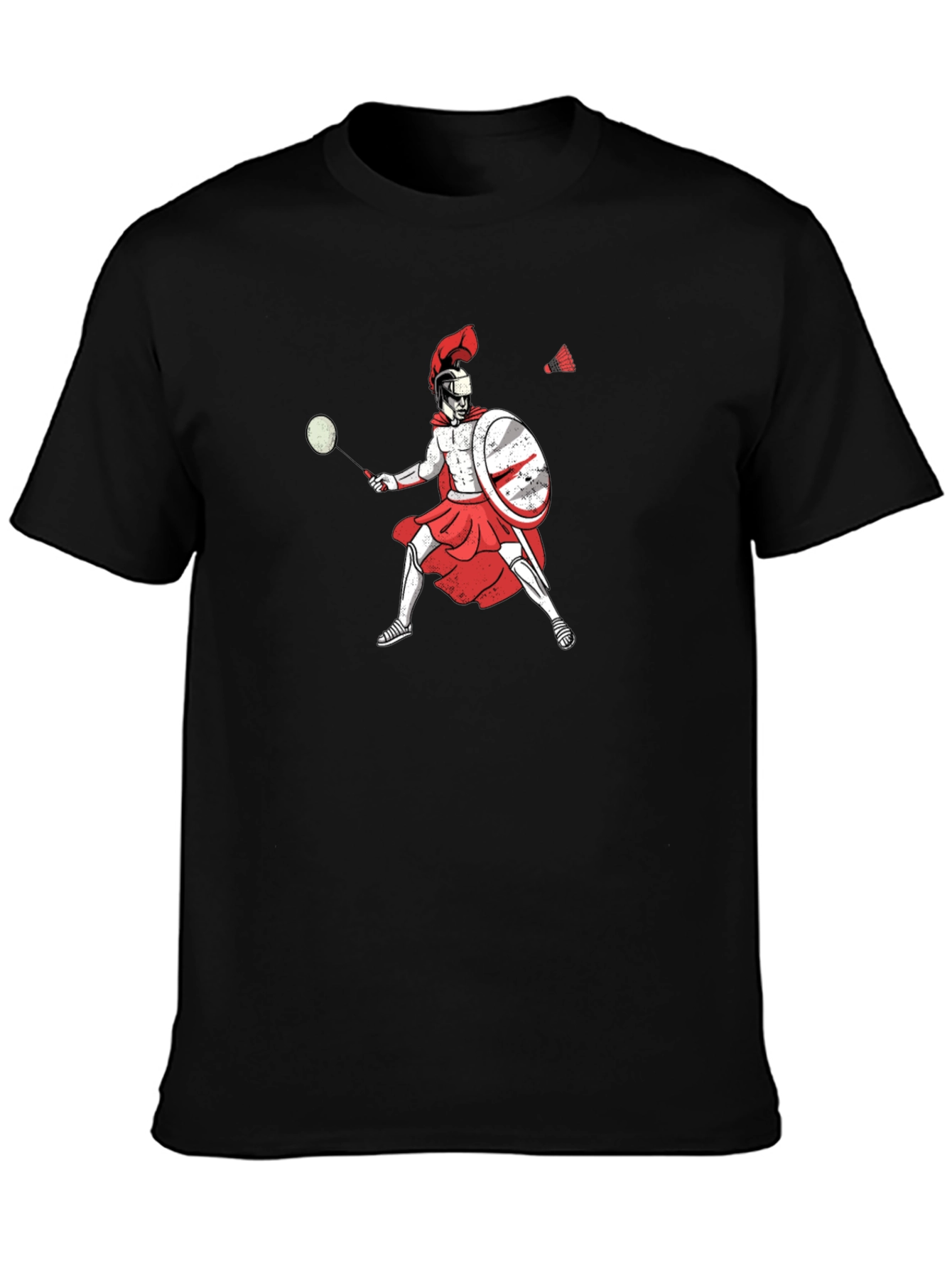 Spartan Badminton Player Graphic Tee
