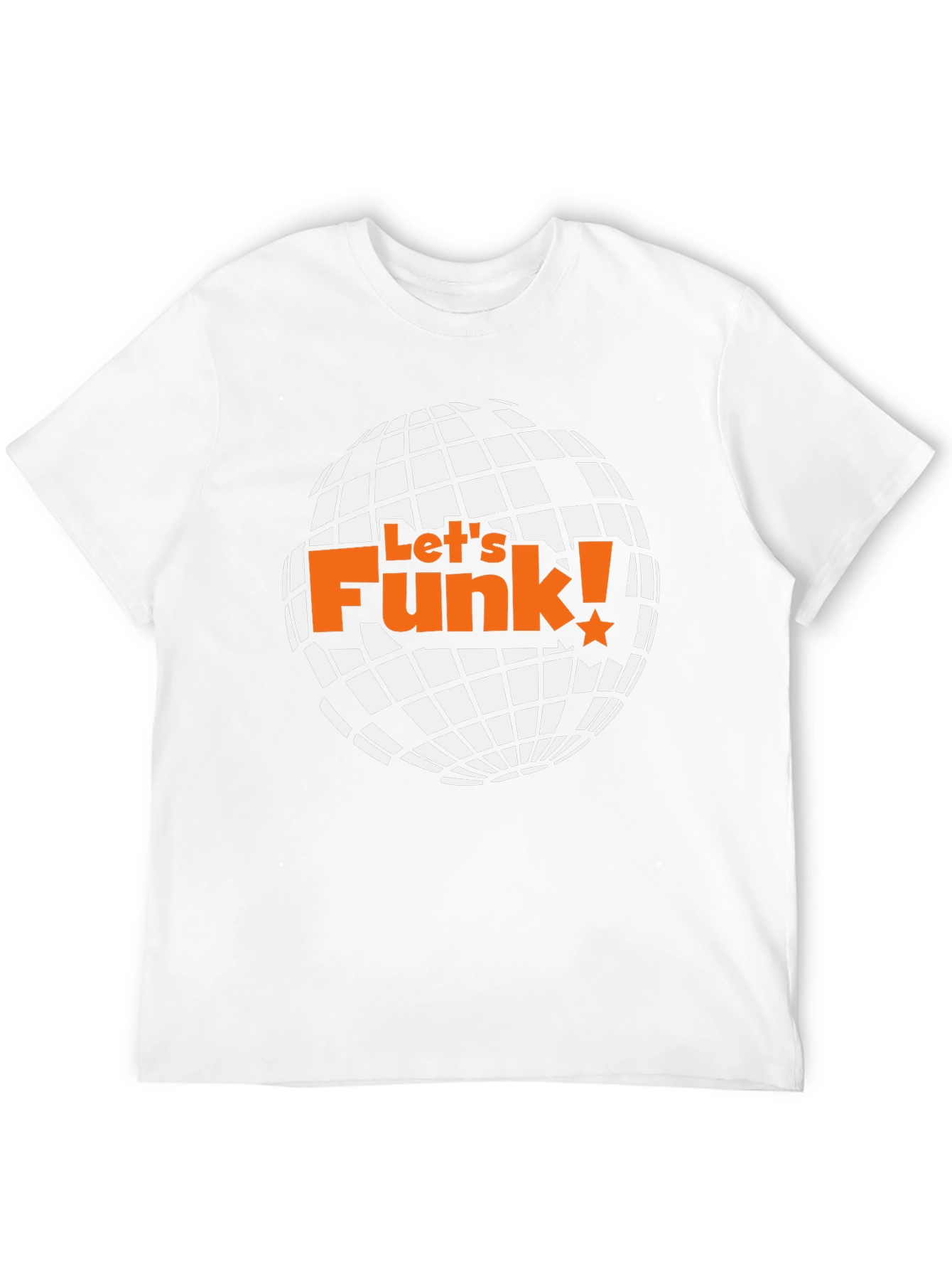 Lets Funk! Graphic T-Shirt - Retro Disco Ball Design