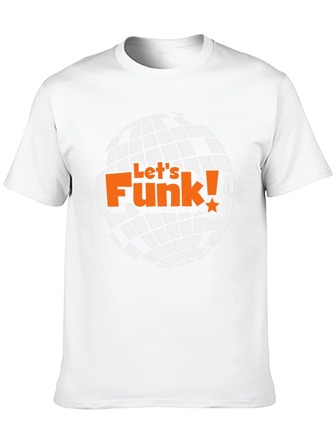 Lets Funk! Graphic T-Shirt - Retro Disco Ball Design