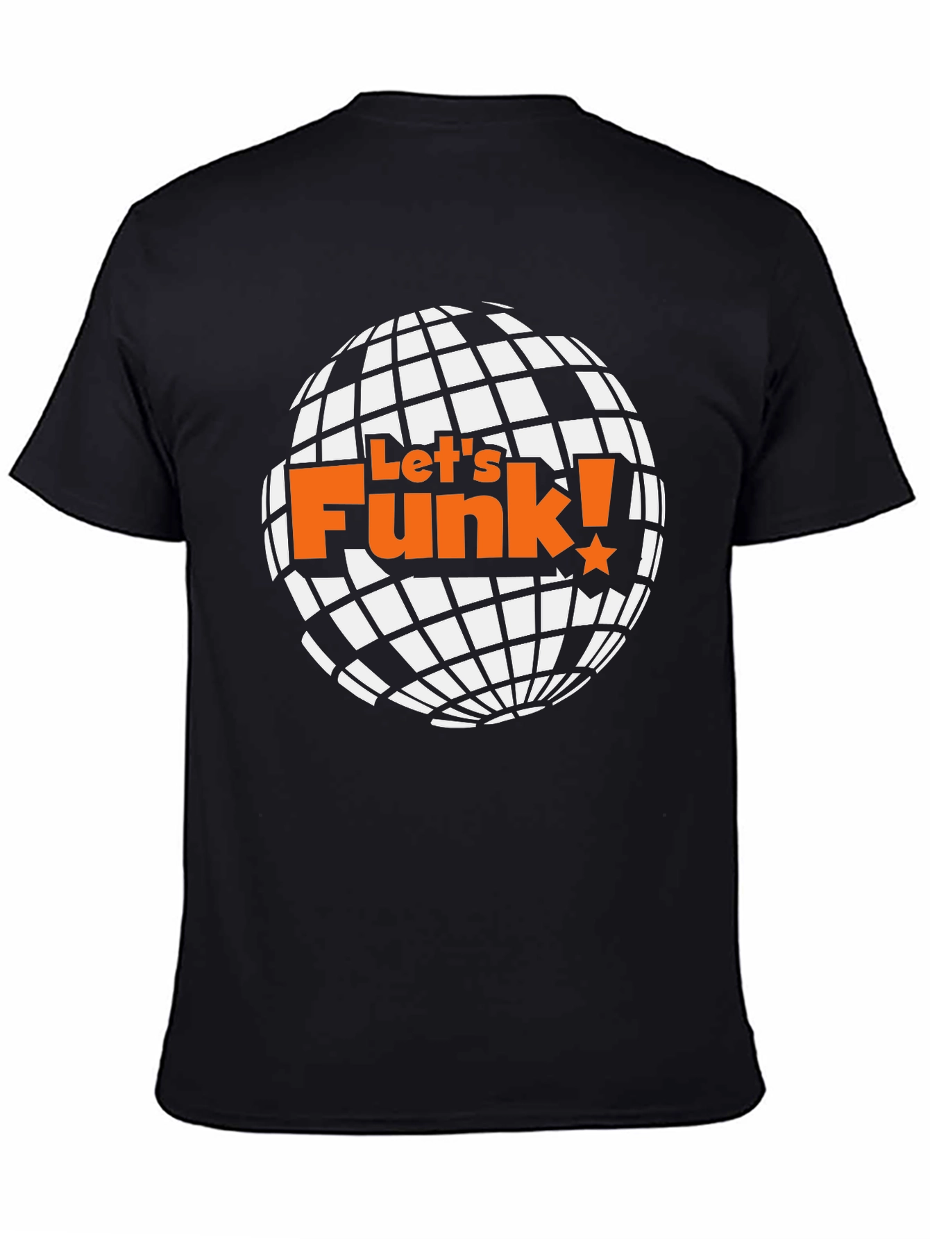Lets Funk! Graphic T-Shirt - Retro Disco Ball Design