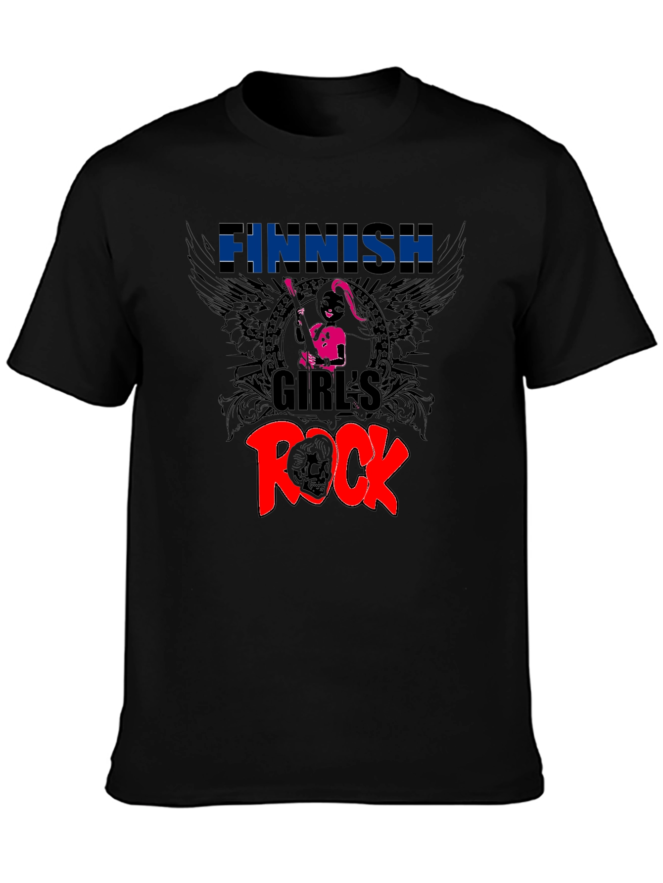 Finnish Girls Rock Graphic T-Shirt