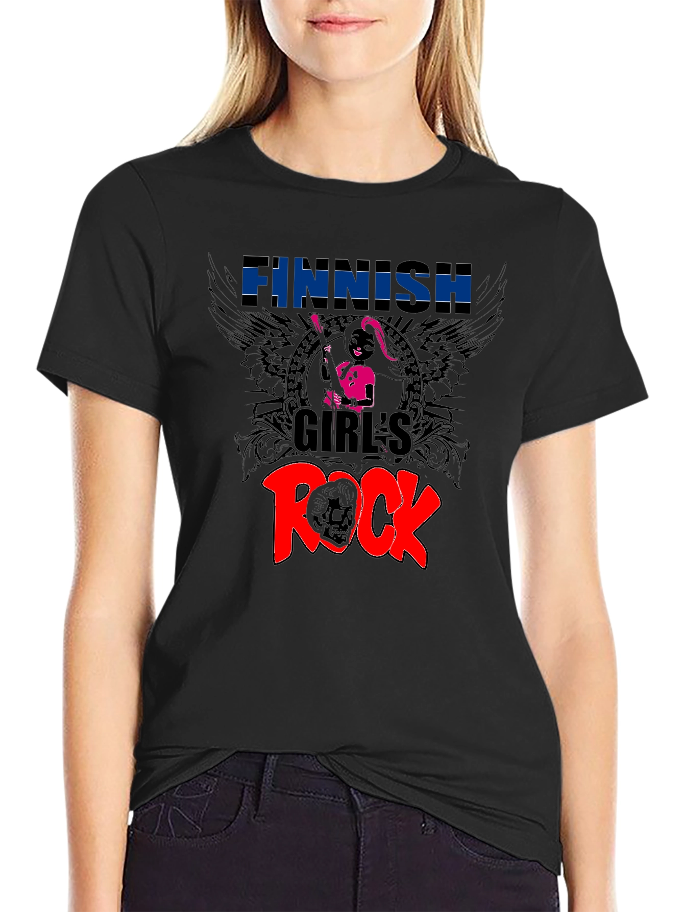 Finnish Girls Rock Graphic T-Shirt