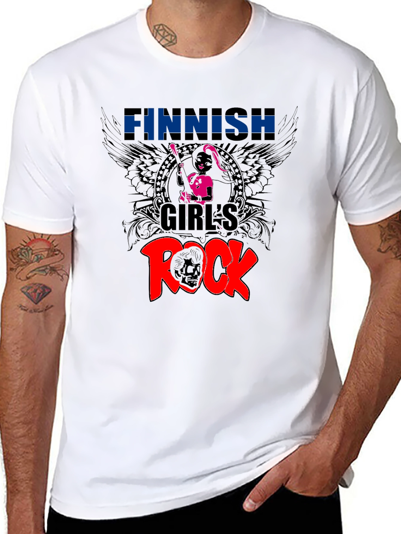 Finnish Girls Rock Graphic T-Shirt