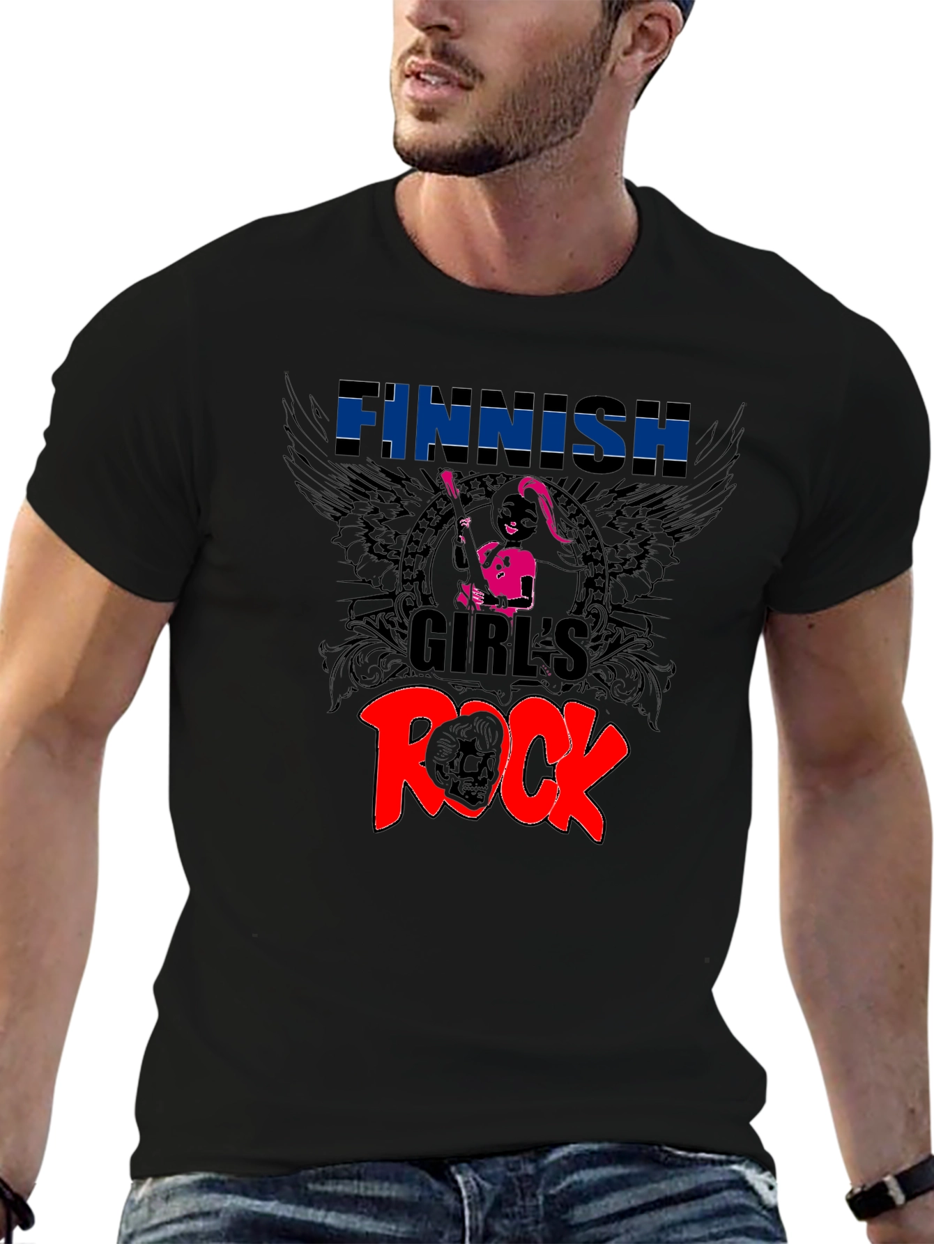 Finnish Girls Rock Graphic T-Shirt