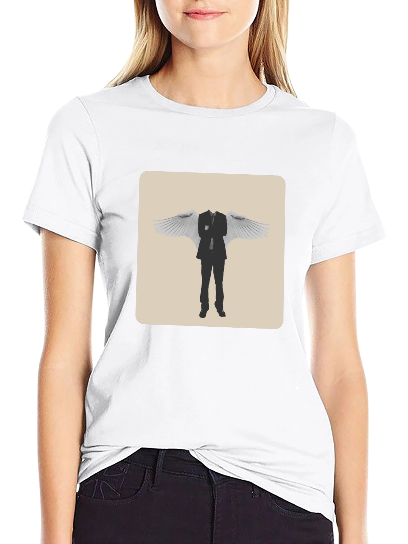 Angel Investor T-Shirt - Mens Black Cotton Tee