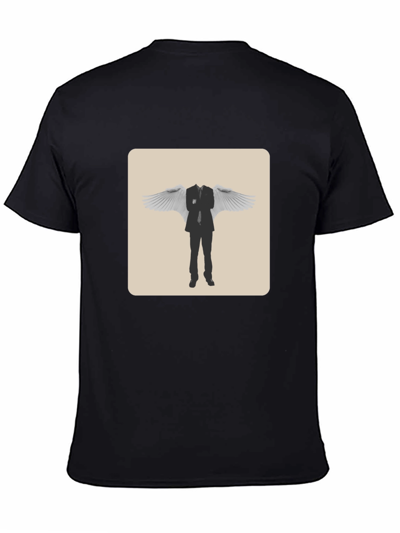 Angel Investor T-Shirt - Mens Black Cotton Tee