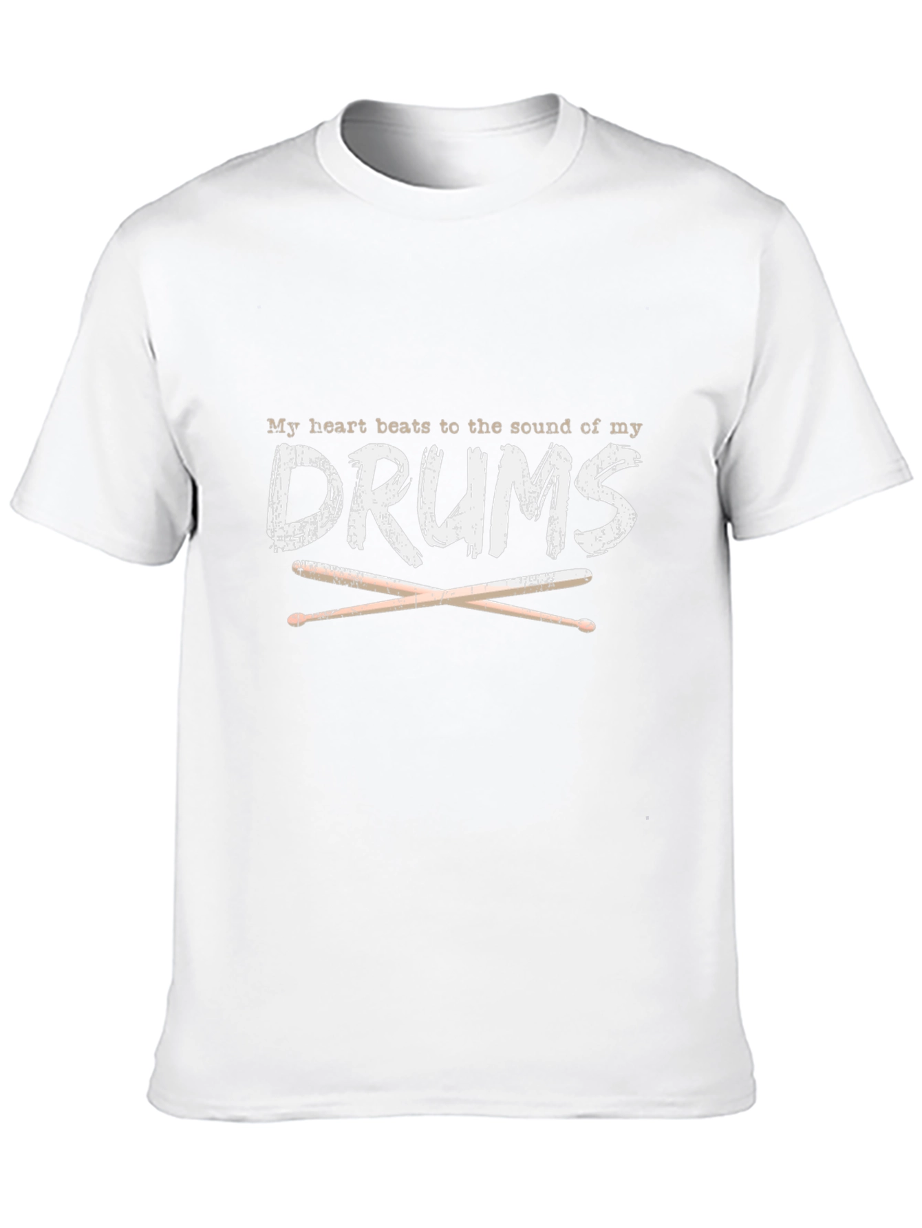 Drummers Heartbeat Black T-Shirt