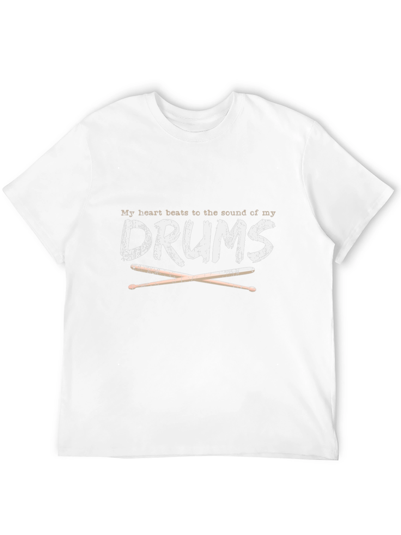 Drummers Heartbeat Black T-Shirt