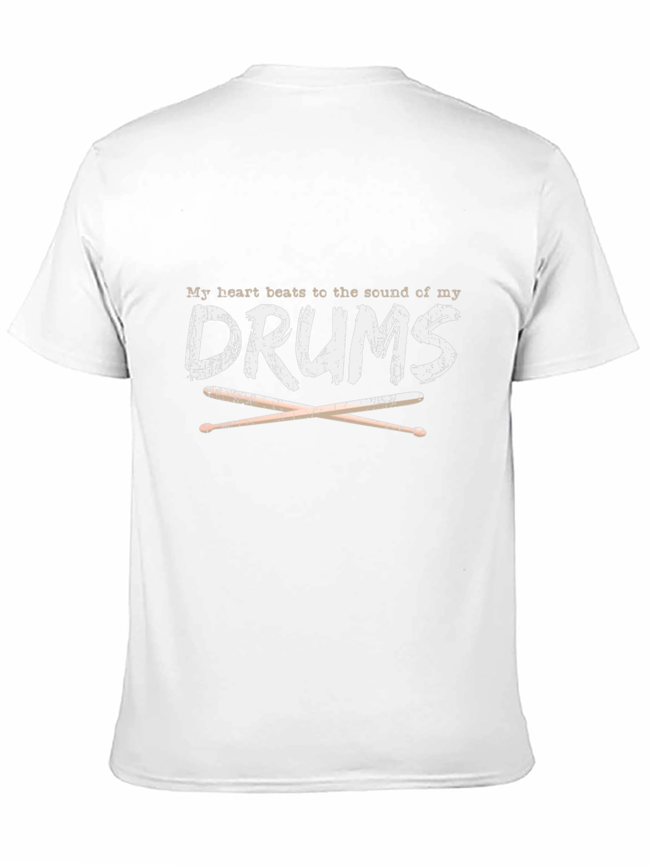 Drummers Heartbeat Black T-Shirt