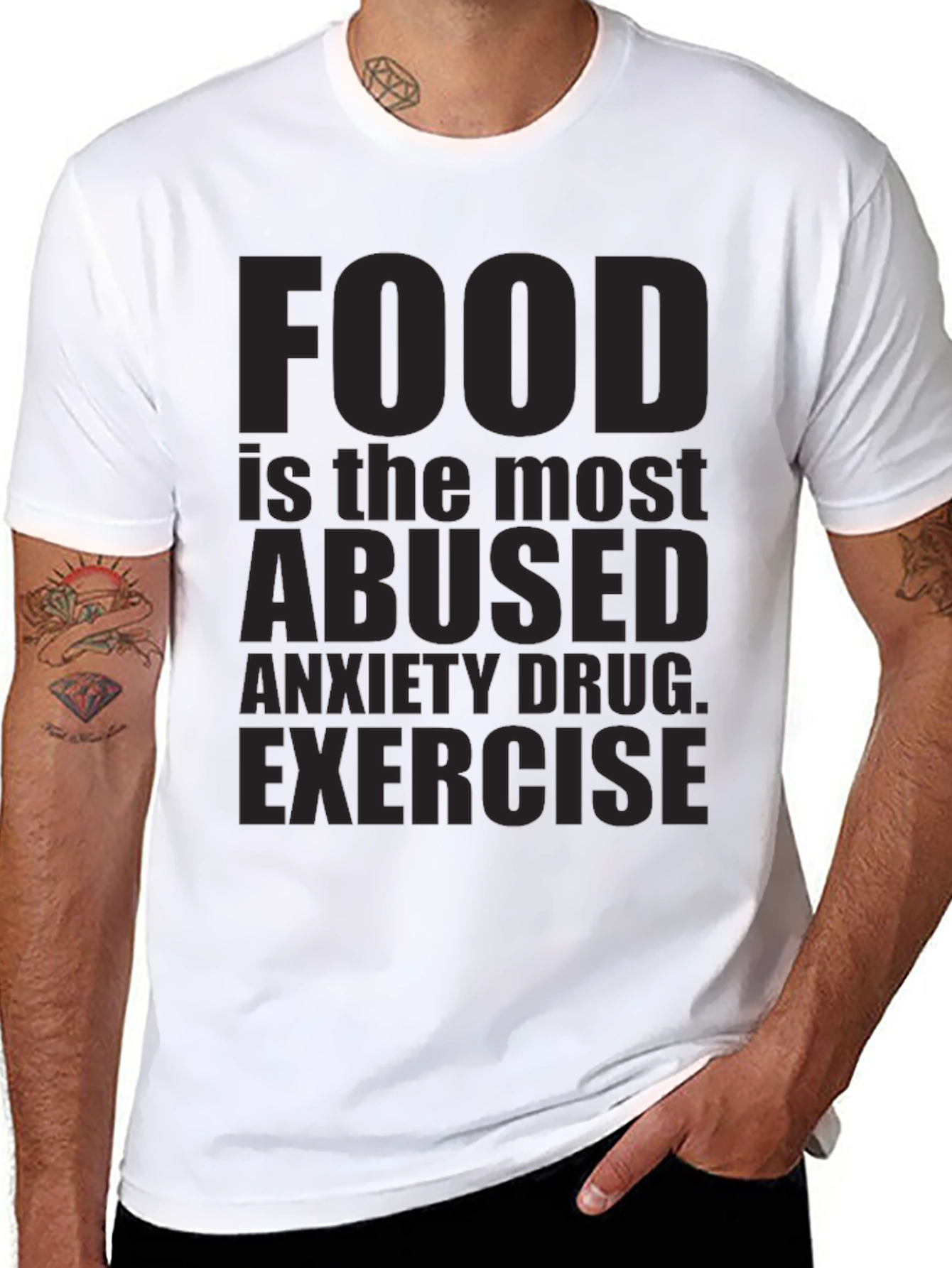 Food is the Most Abused Anxiety Drug T-Shirt