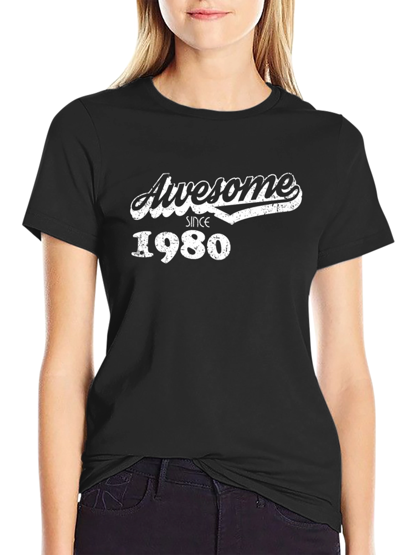 Awesome Since 1980 T-Shirt - Black