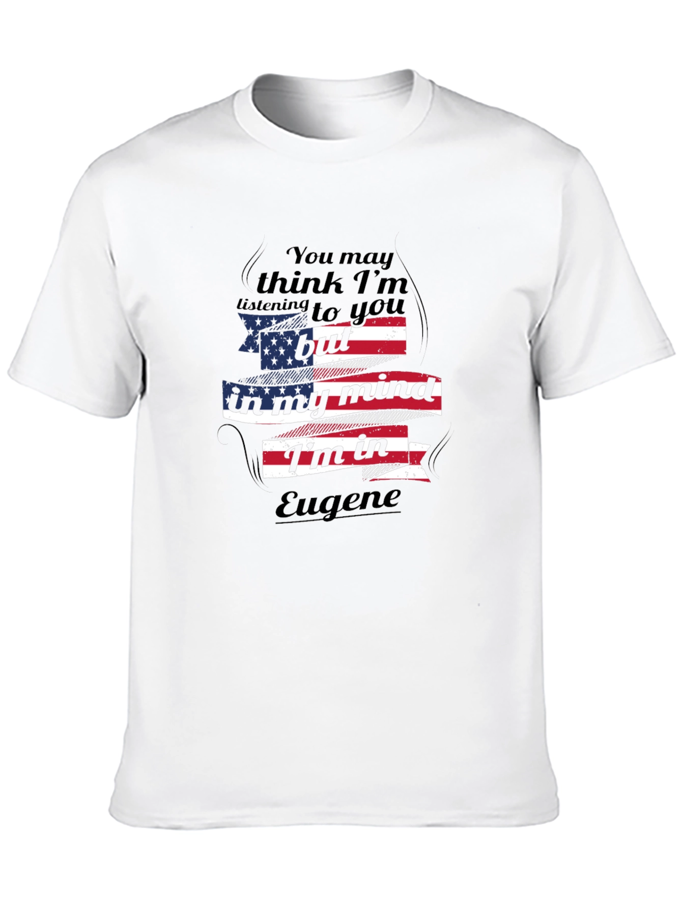 Eugene Mind T-Shirt USA Flag Graphic