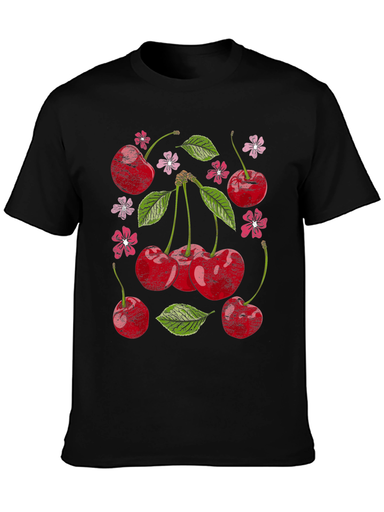 Cherry Blossom Graphic Tee - Unique Fruit Design