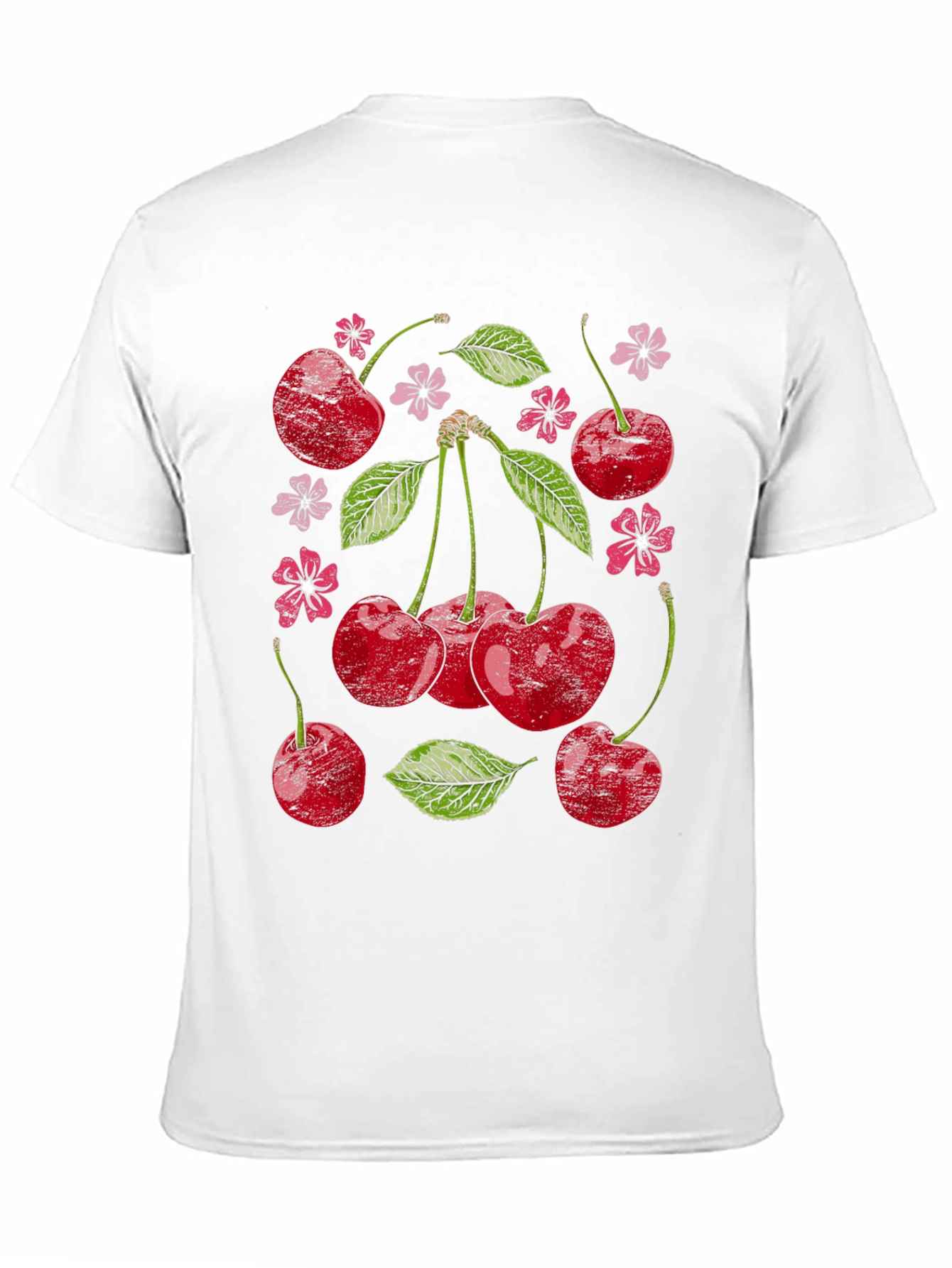Cherry Blossom Graphic Tee - Unique Fruit Design