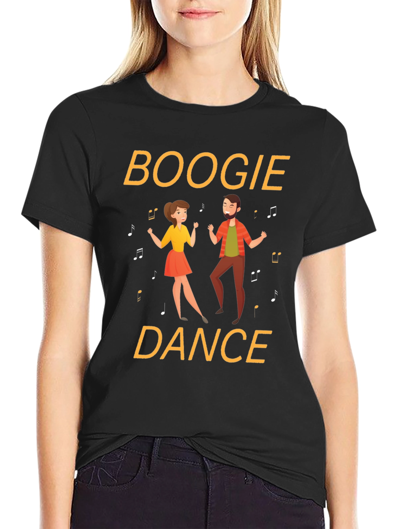 Boogie Dance Graphic Tee - Fun Retro Style