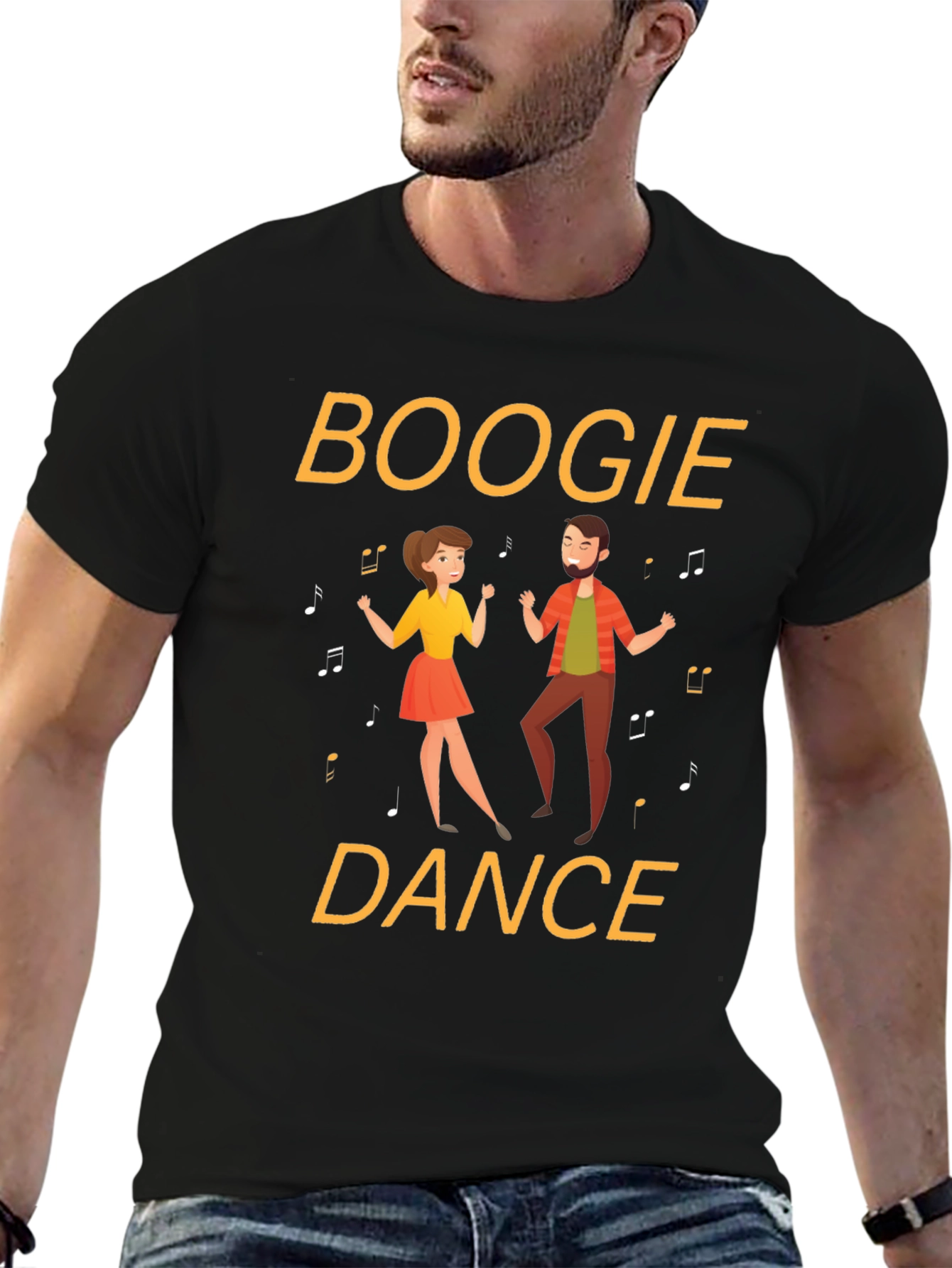 Boogie Dance Graphic Tee - Fun Retro Style