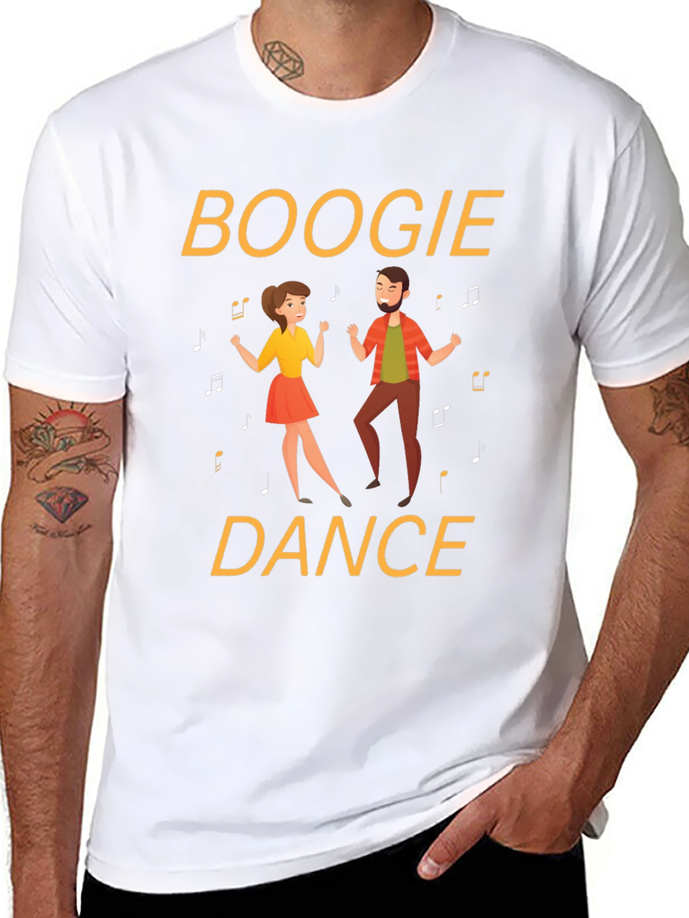 Boogie Dance Graphic Tee - Fun Retro Style