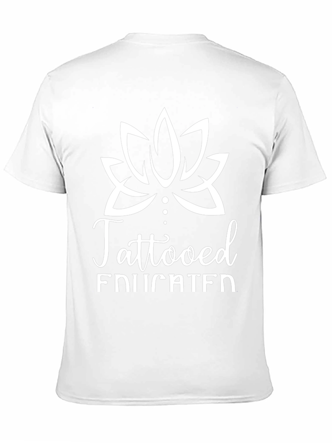 Tattooed Educated Graphic Tee - Black Casual T-Shirt