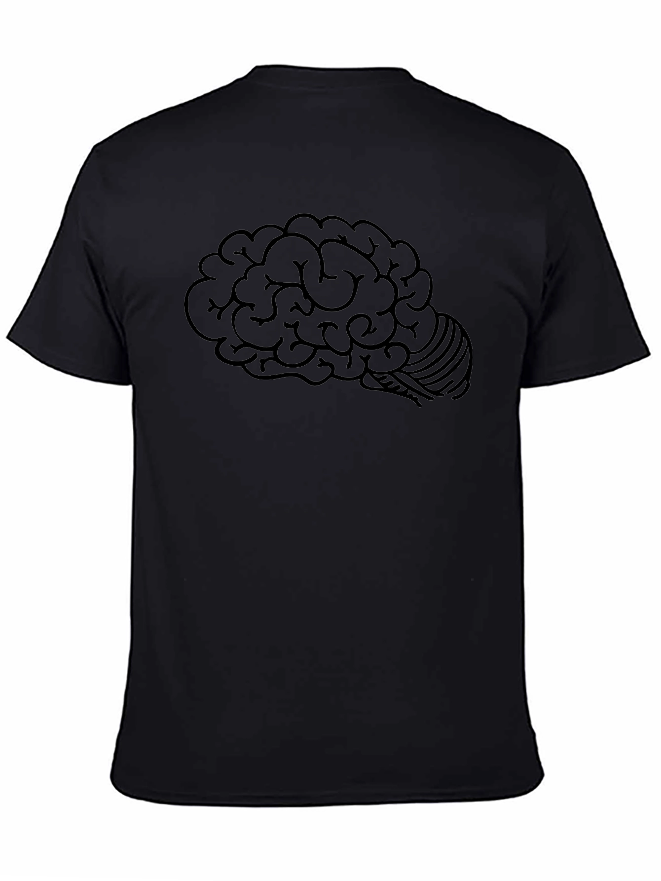Brain Graphic Tee - Mens Black Short Sleeve