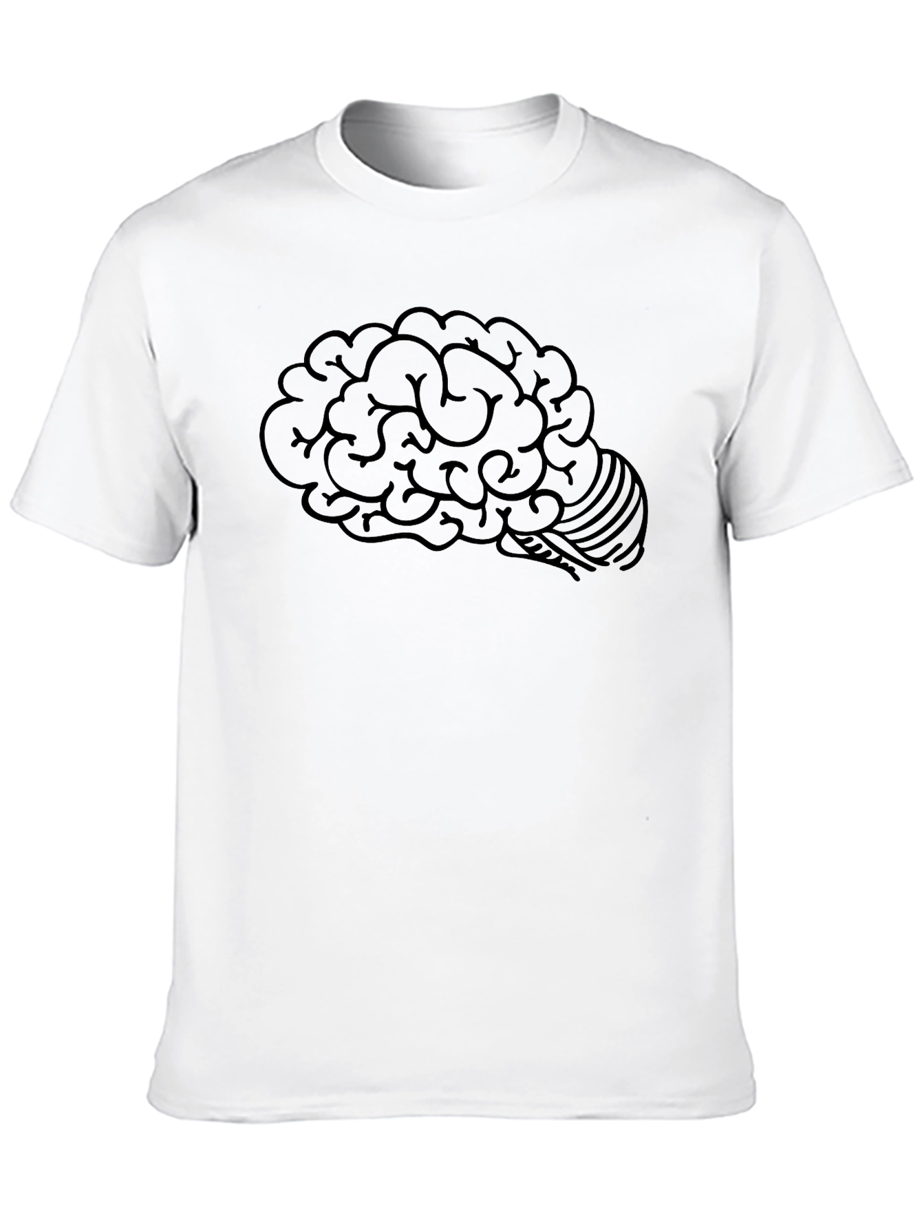 Brain Graphic Tee - Mens Black Short Sleeve