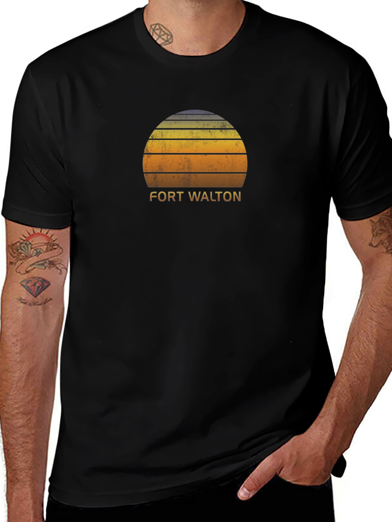 Fort Walton Retro Sunset T-Shirt