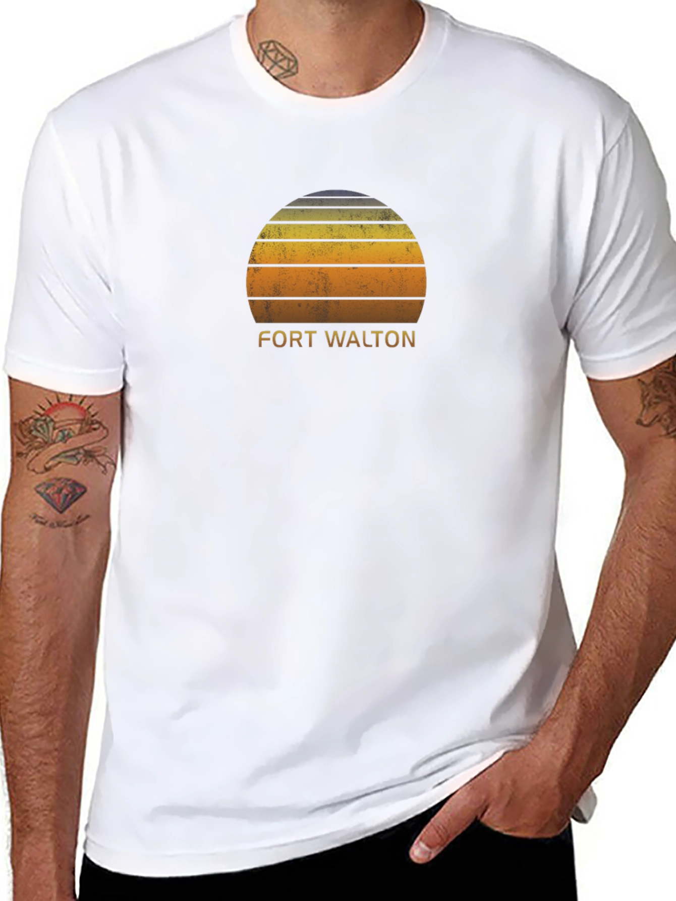 Fort Walton Retro Sunset T-Shirt