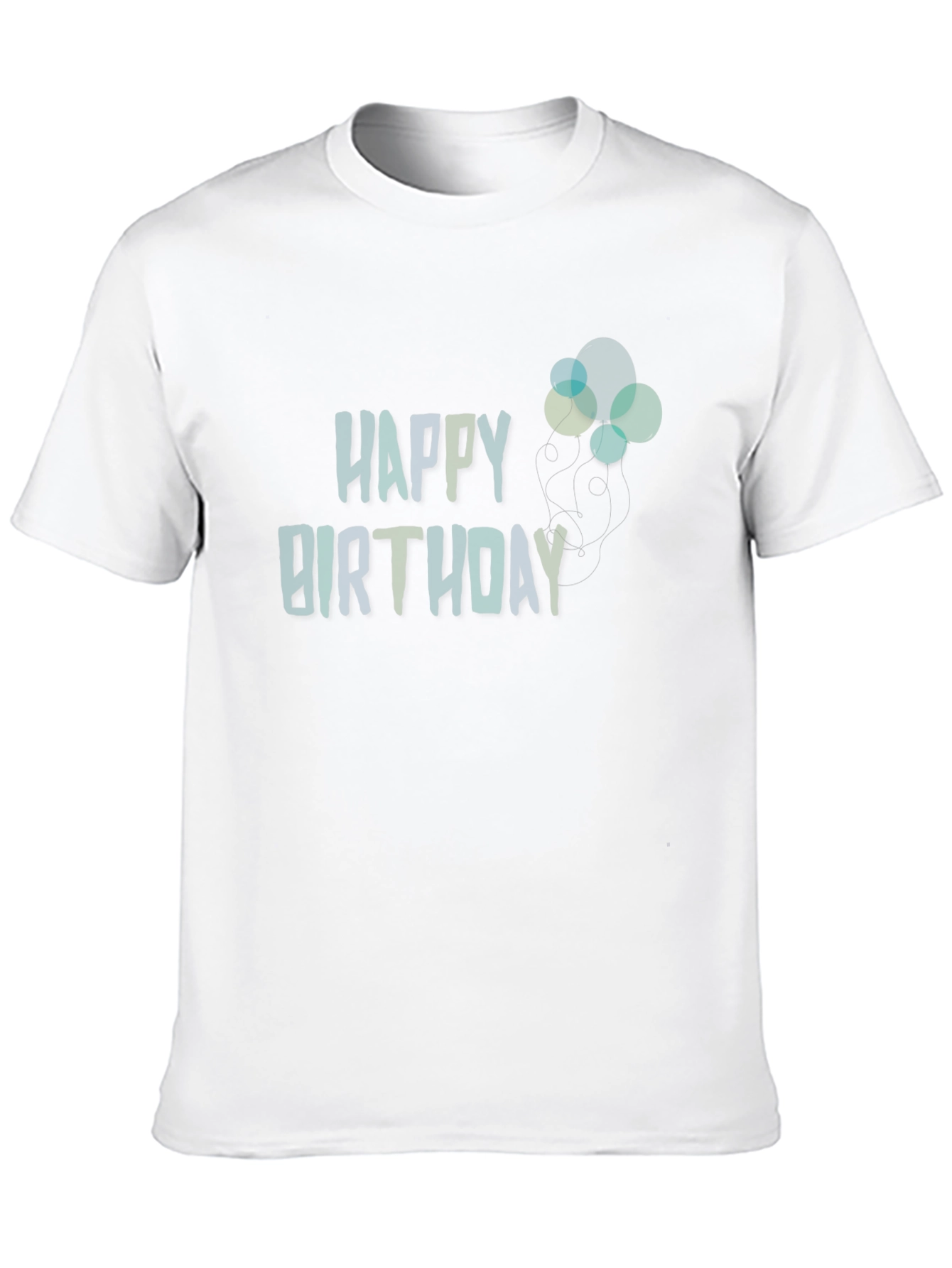 Happy Birthday Graphic Print T-Shirt