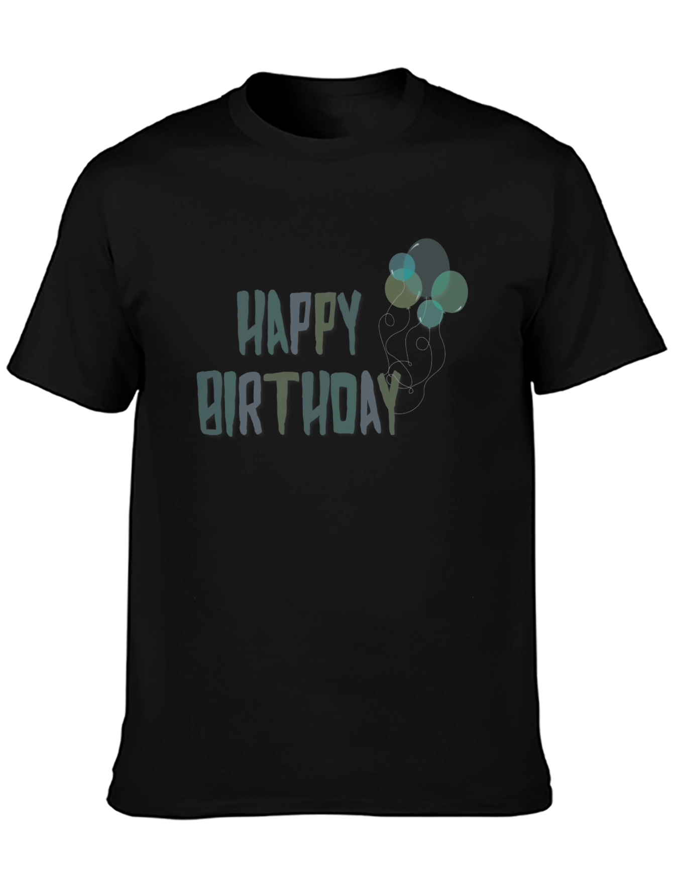 Happy Birthday Graphic Print T-Shirt