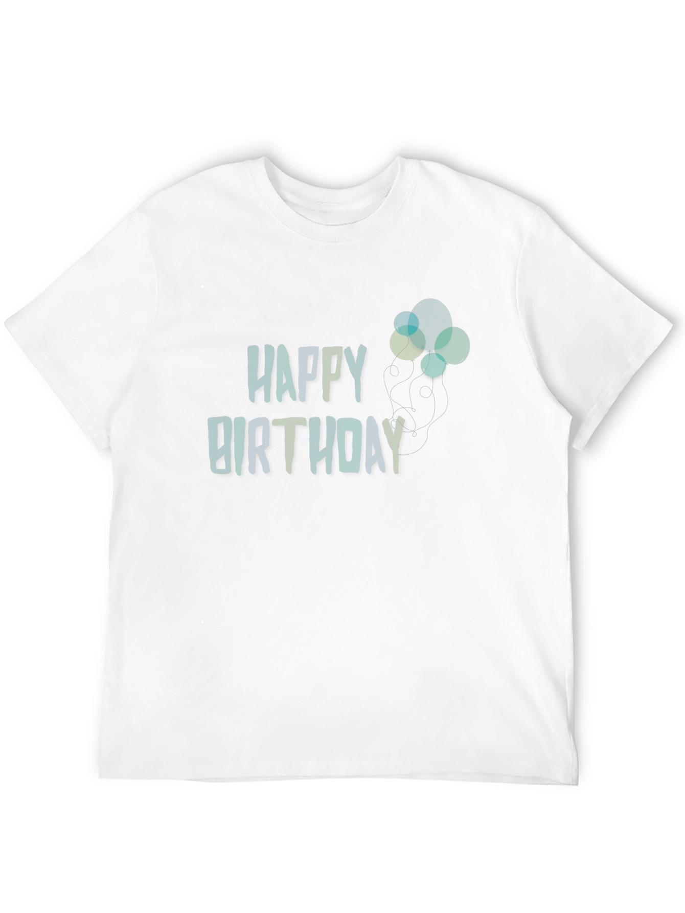 Happy Birthday Graphic Print T-Shirt