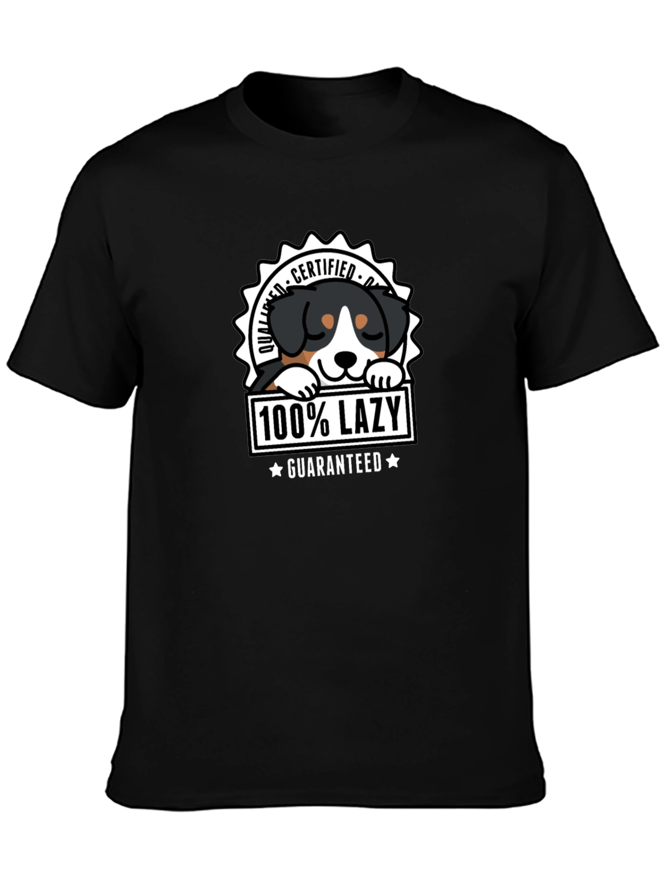 100% Lazy Dog Graphic T-Shirt - Certified Quality