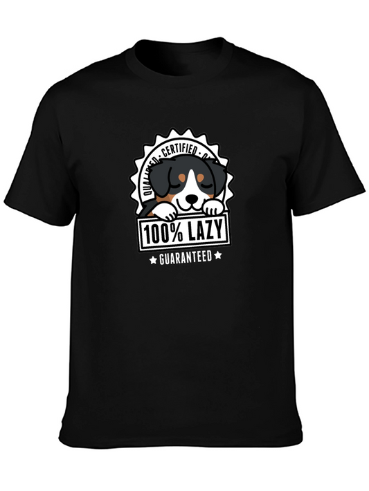 100% Lazy Dog Graphic T-Shirt - Certified Quality