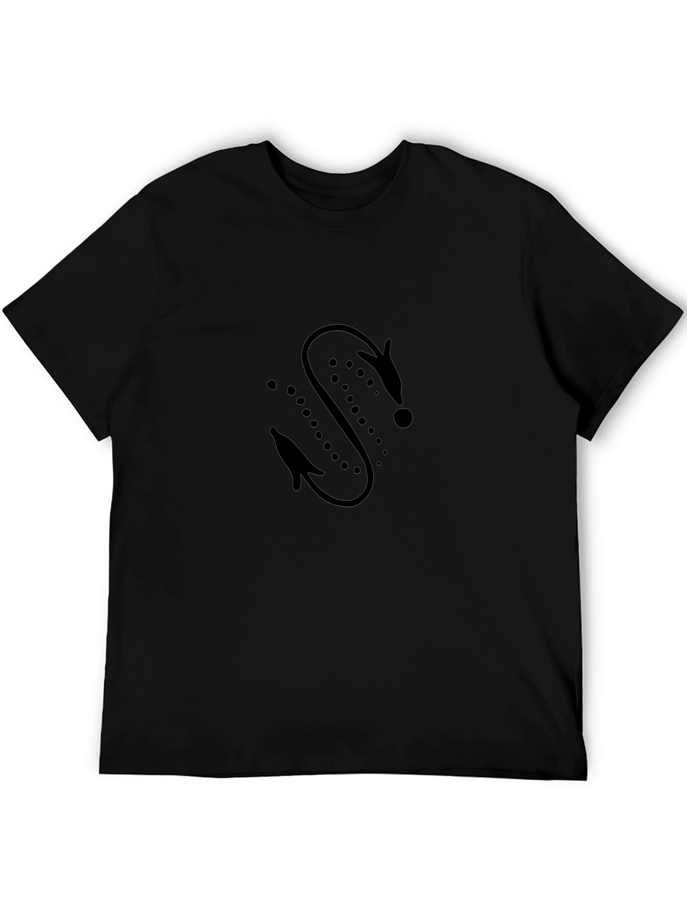 Modern Black Graphic Tee
