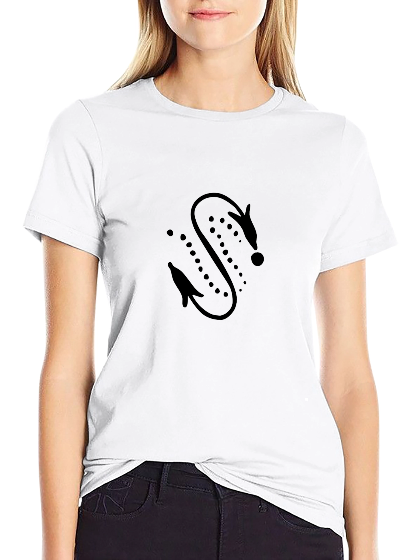 Modern Black Graphic Tee