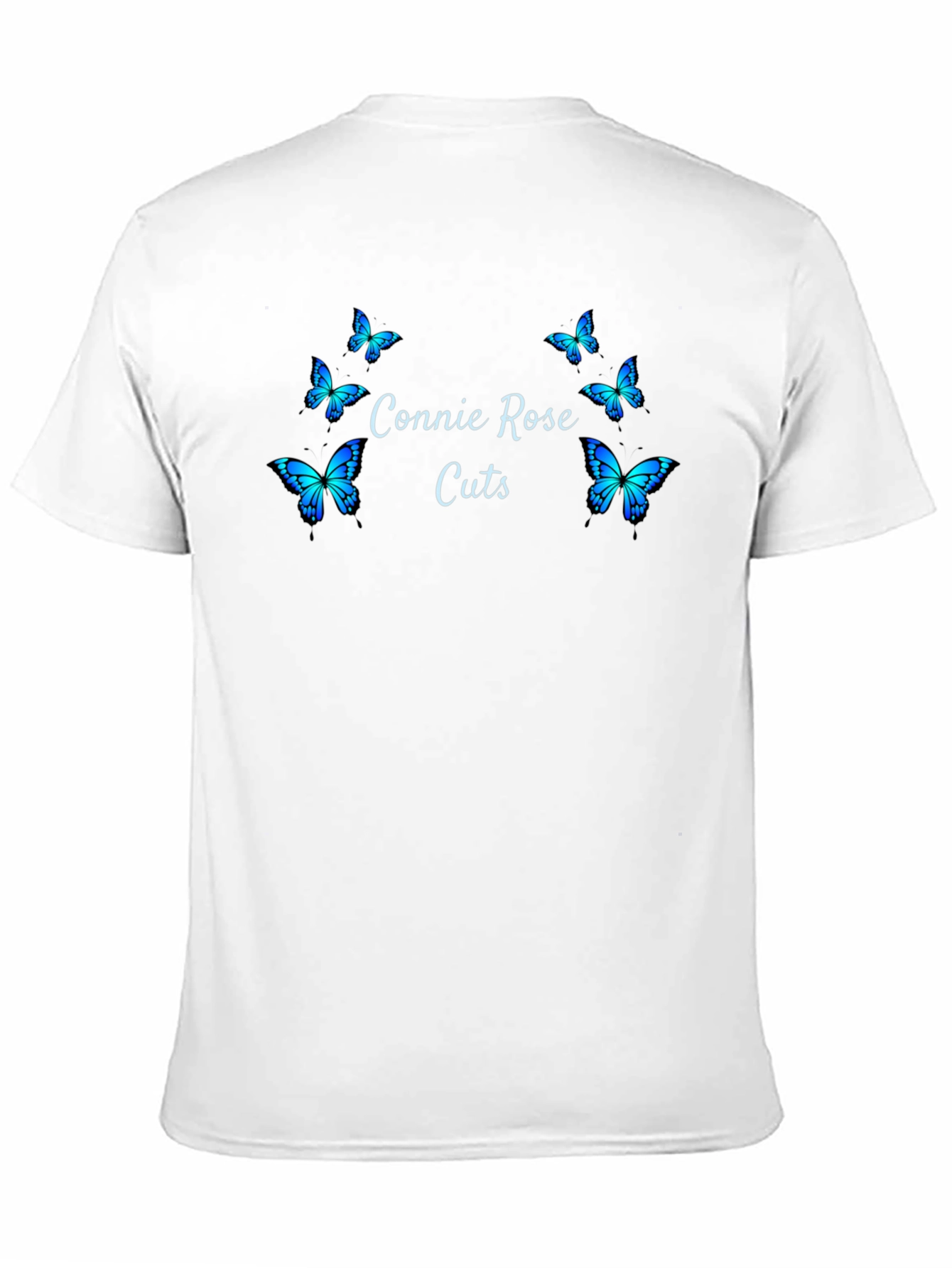 Connie Rose Cuts Butterfly Graphic Tee - Black