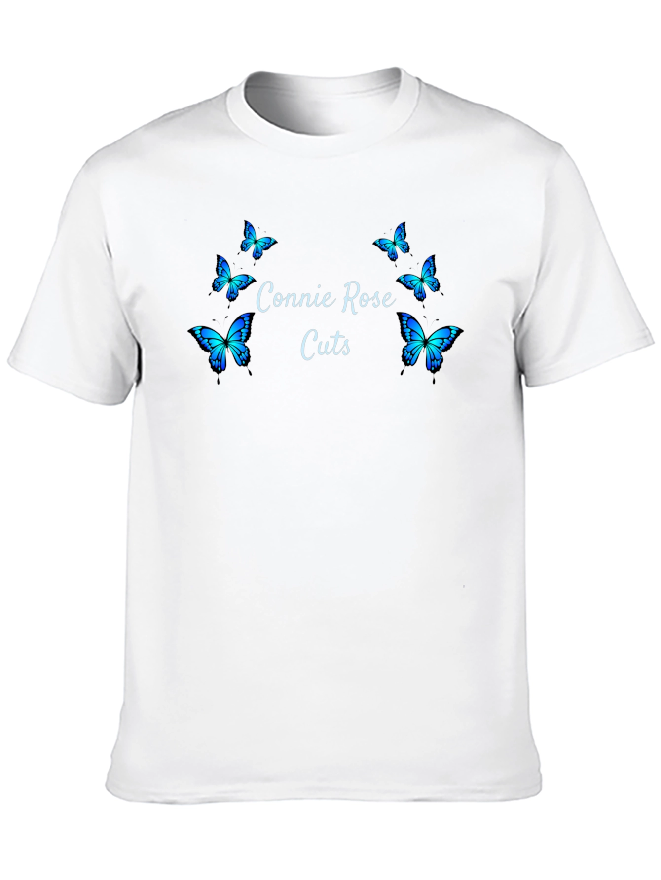 Connie Rose Cuts Butterfly Graphic Tee - Black
