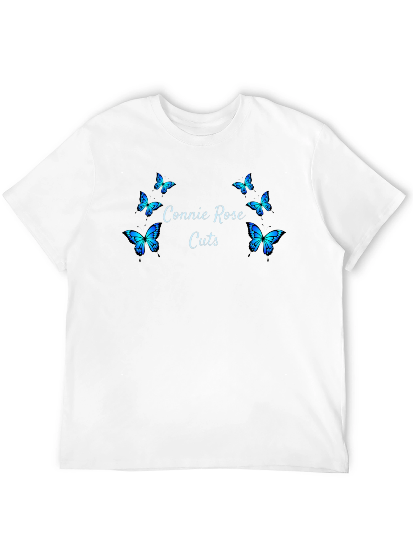 Connie Rose Cuts Butterfly Graphic Tee - Black