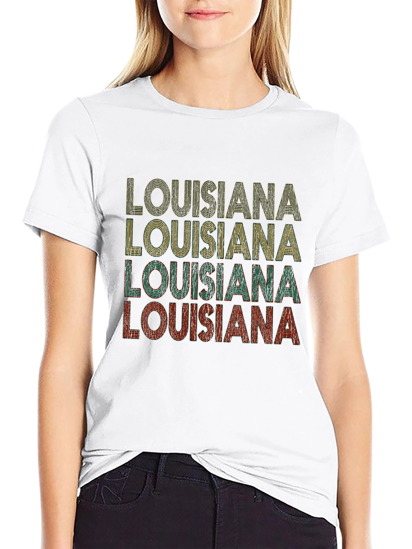 Retro Louisiana State Graphic T-Shirt