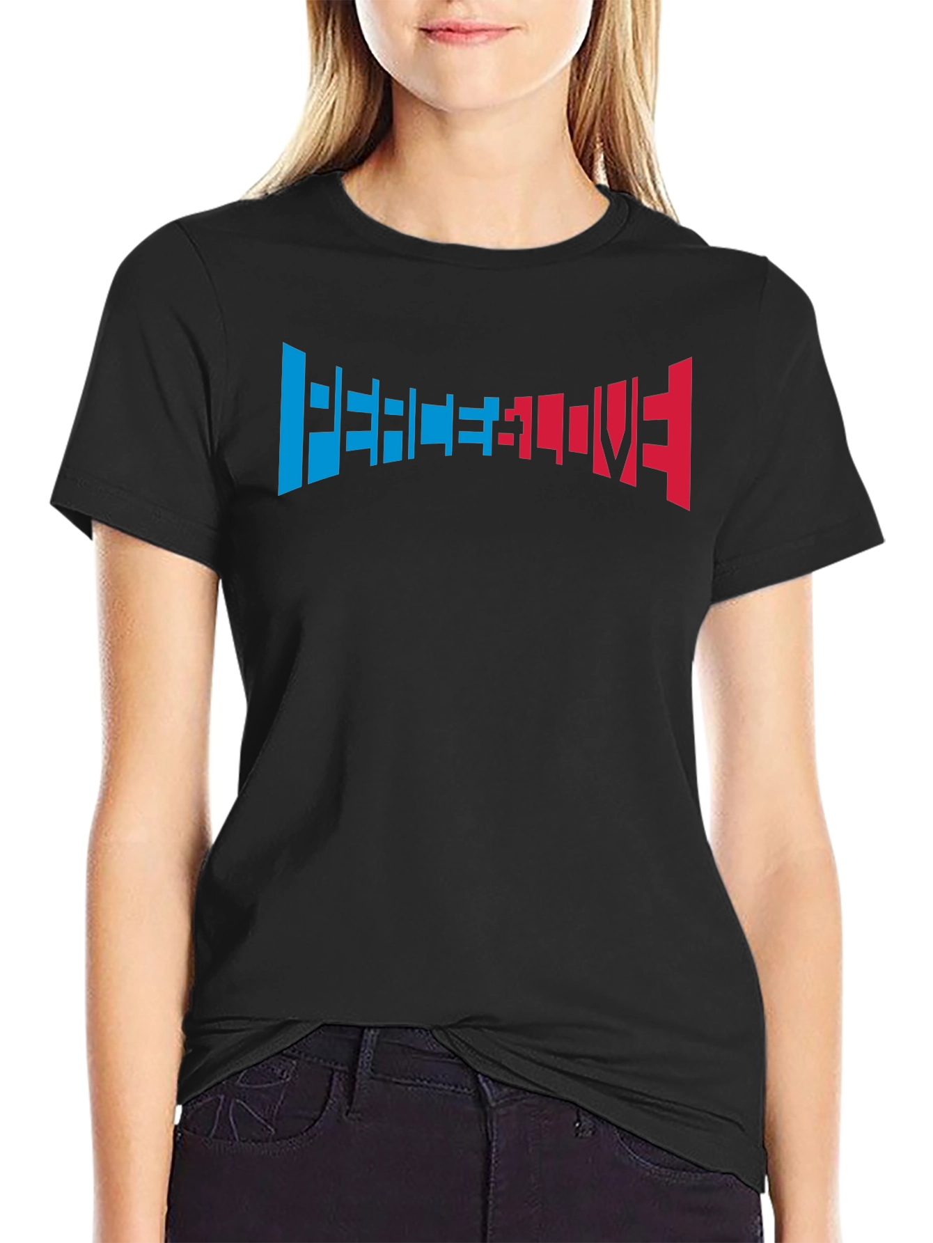 Retro Pixel Love Black Tee