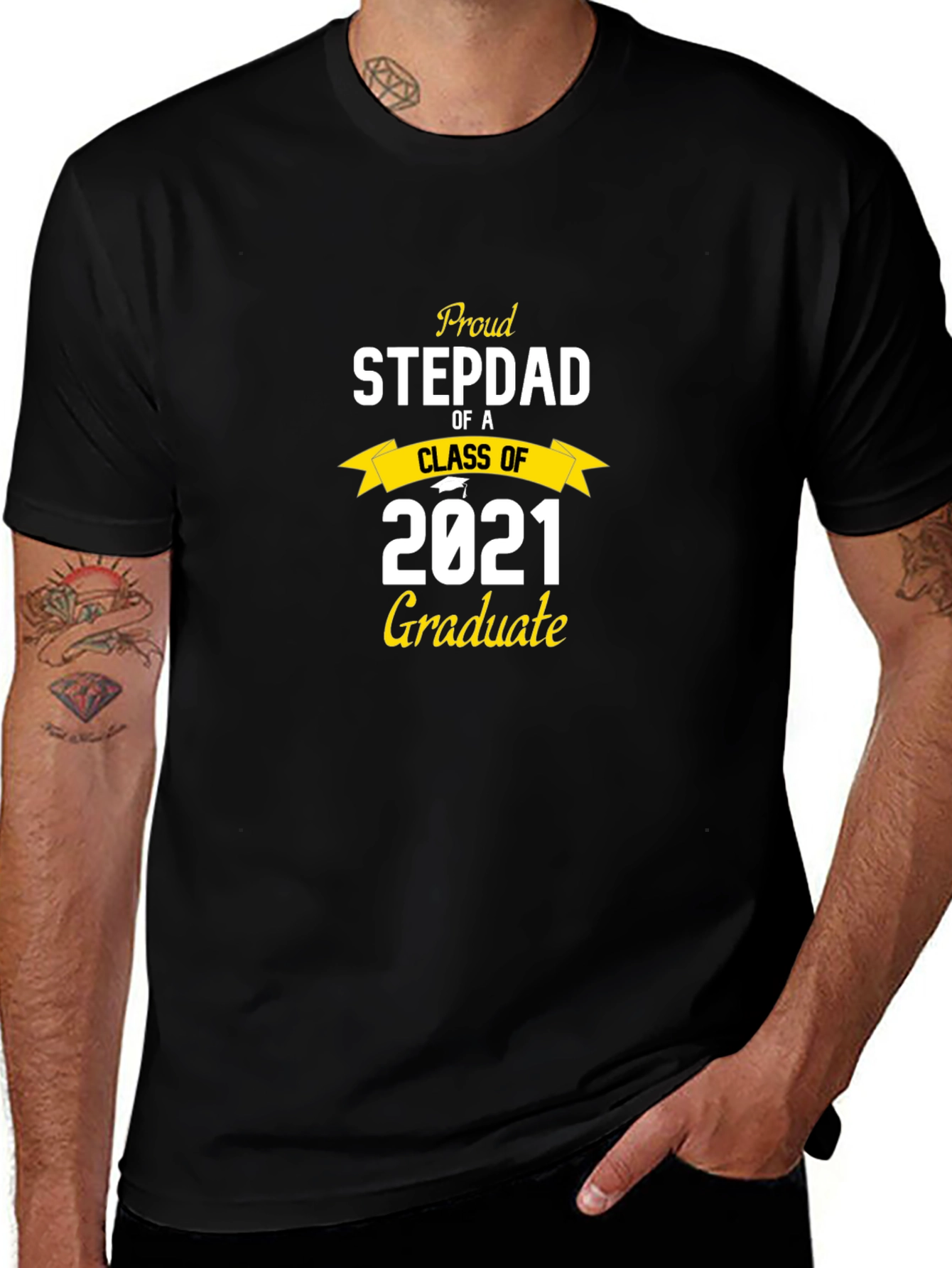 Proud Stepdad Class of 2021 Graduate T-Shirt