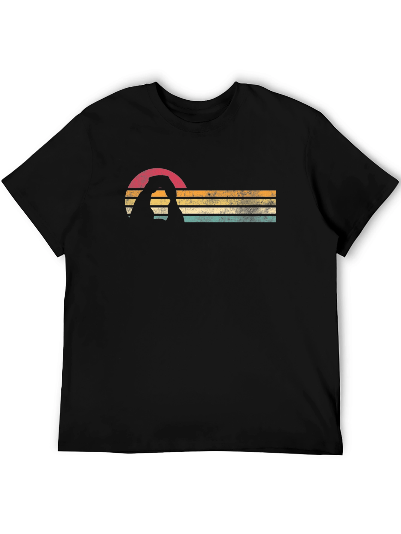 Retro Landscape Black Tee
