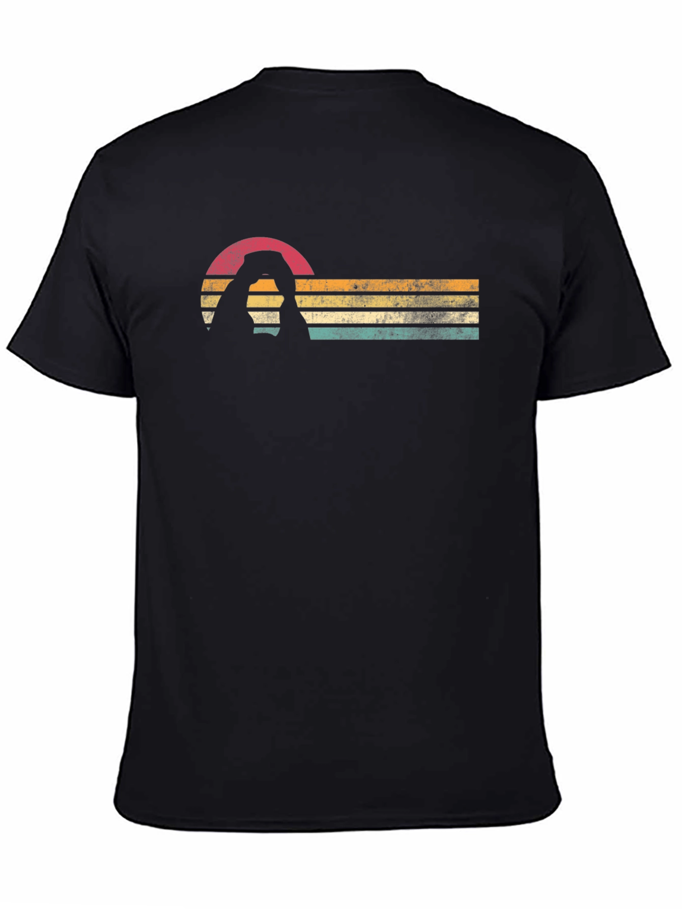 Retro Landscape Black Tee