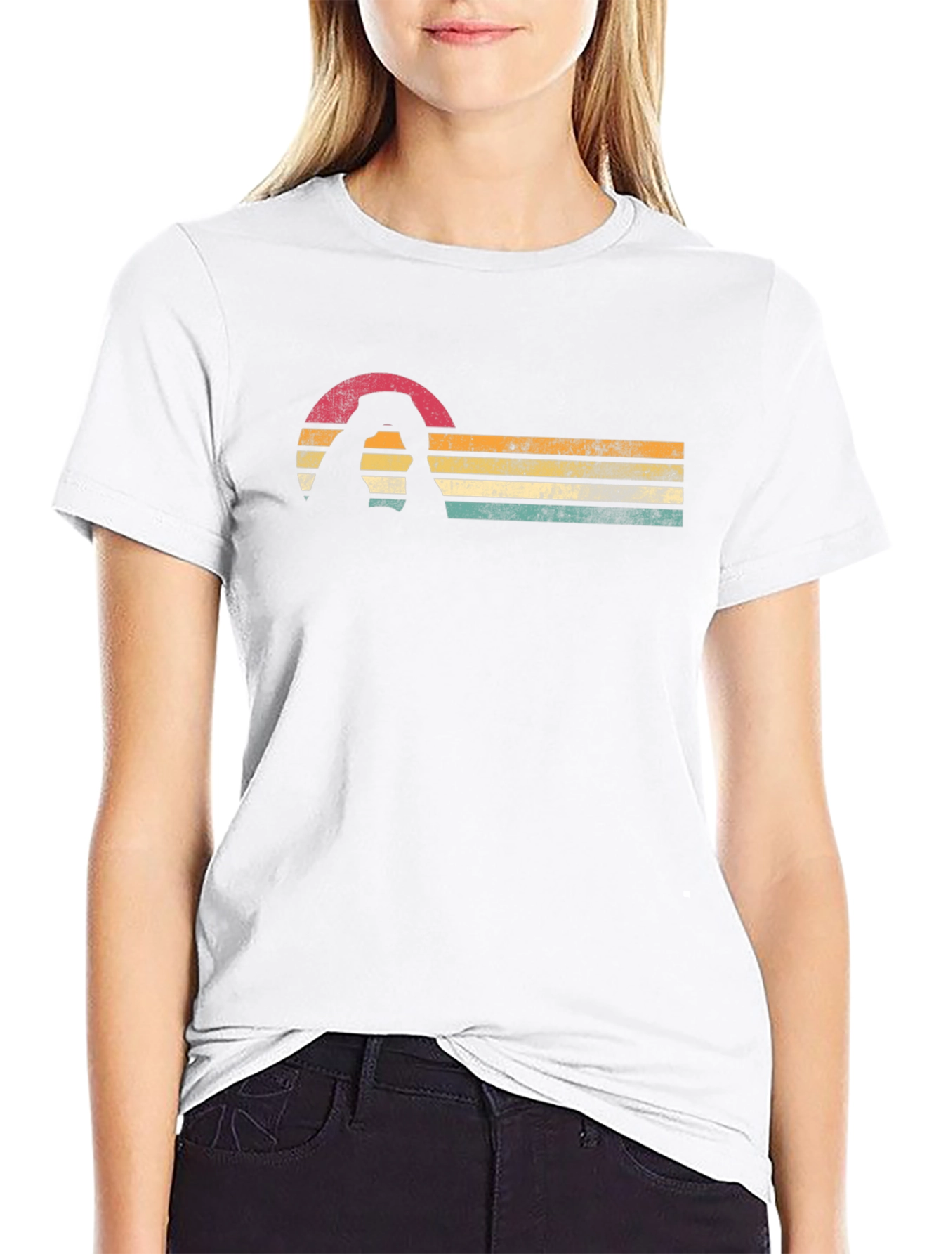 Retro Landscape Black Tee