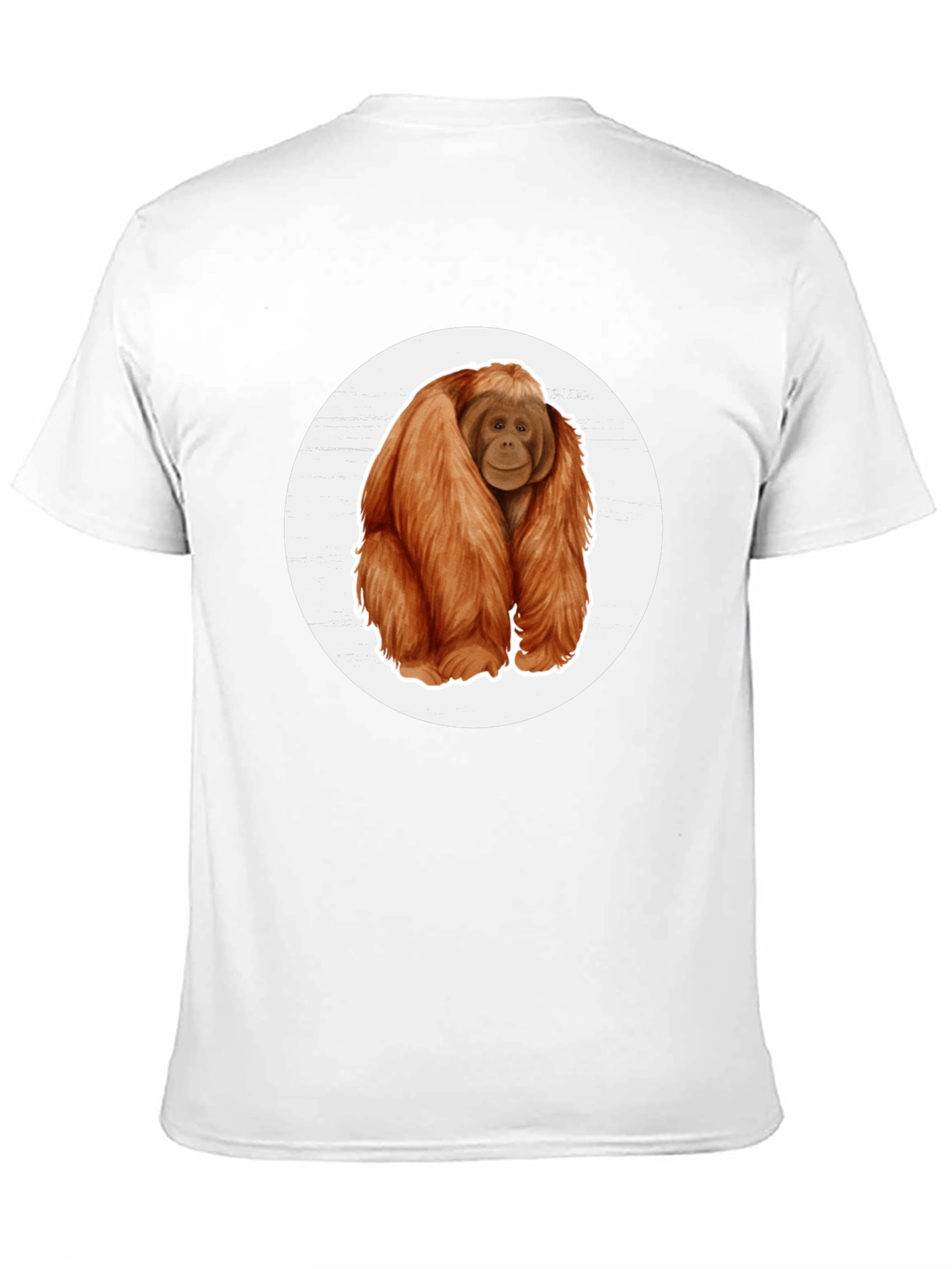 Orangutan Graphic Tee - Black Cotton T-Shirt