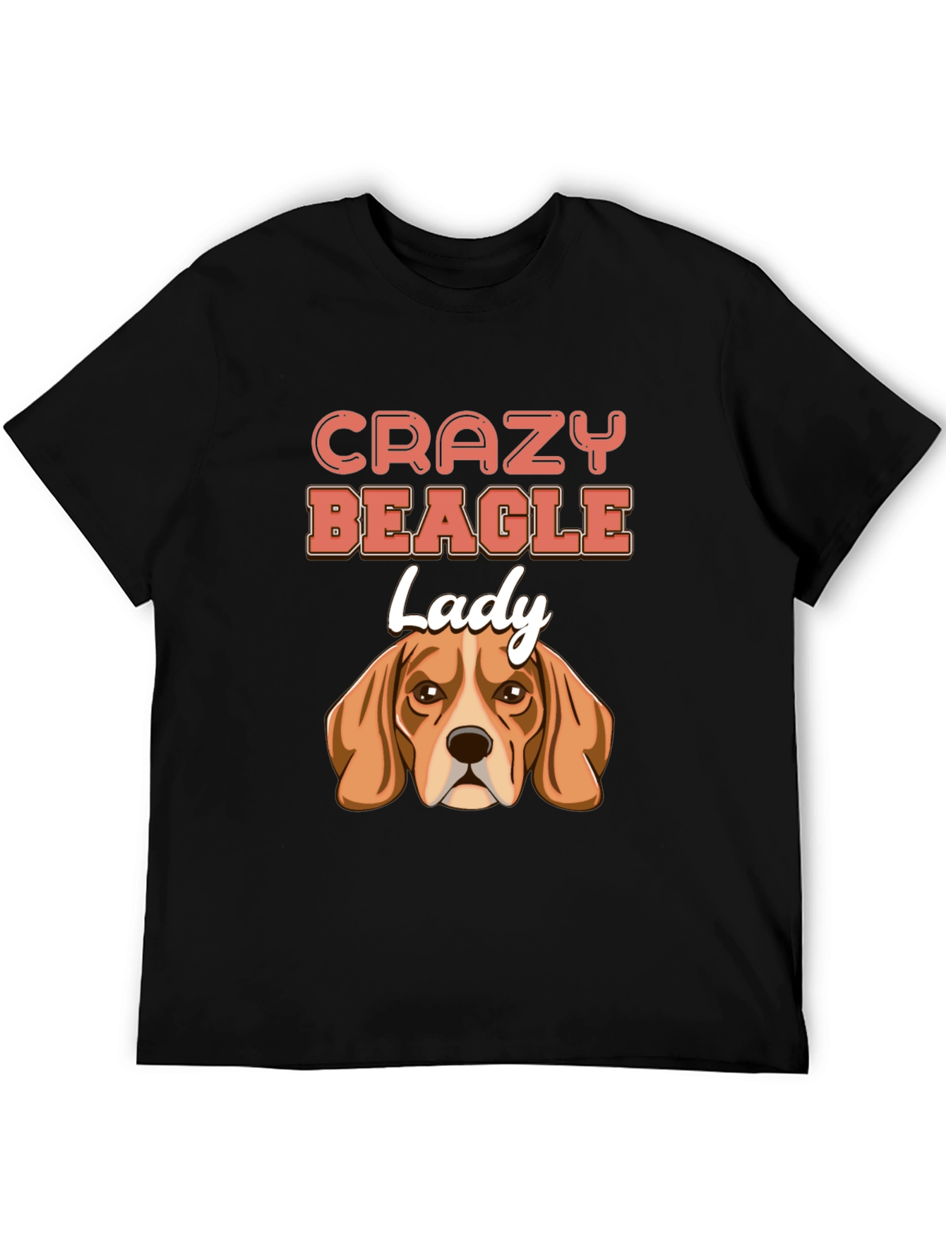 Crazy Beagle Lady T-Shirt - Cute Dog Lover Tee