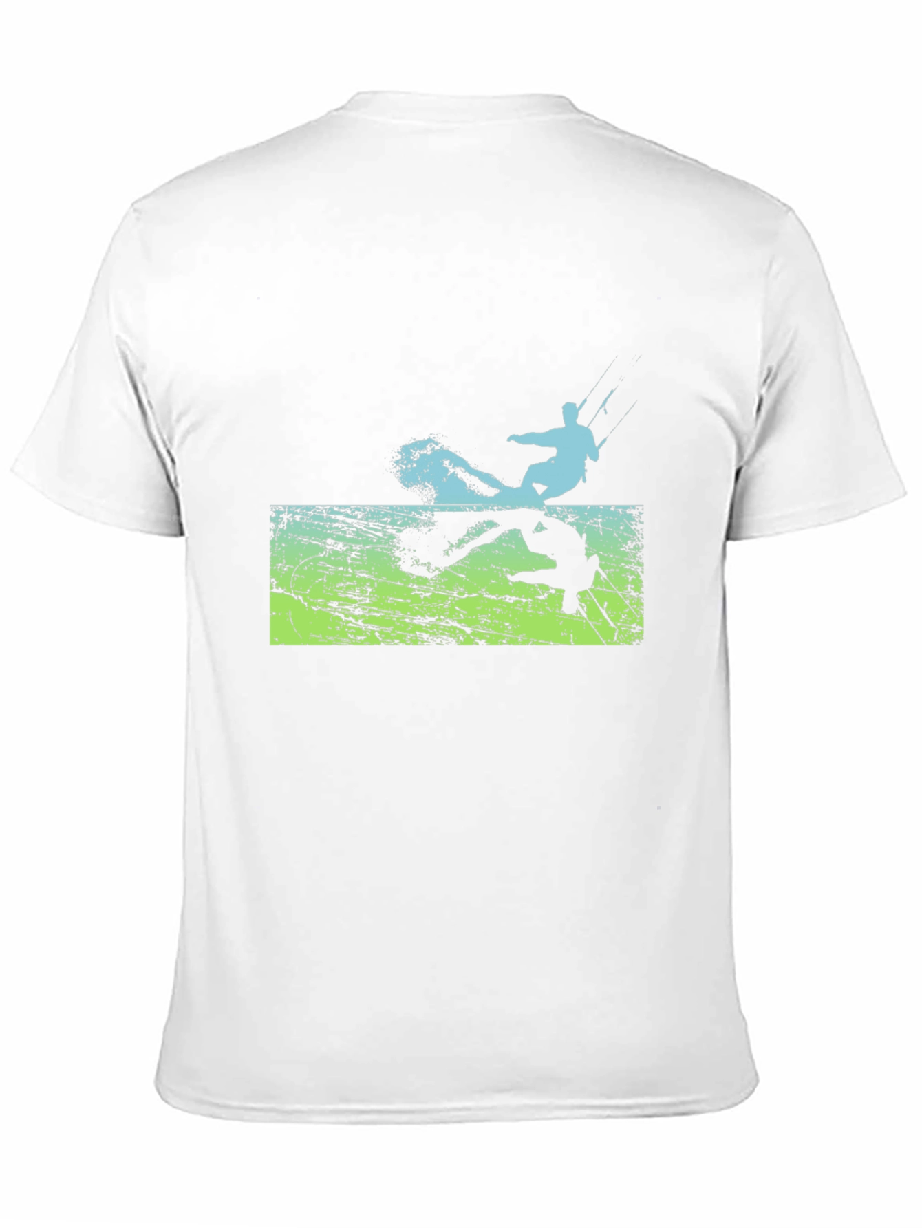 Kite Surfer Graphic Black T-Shirt