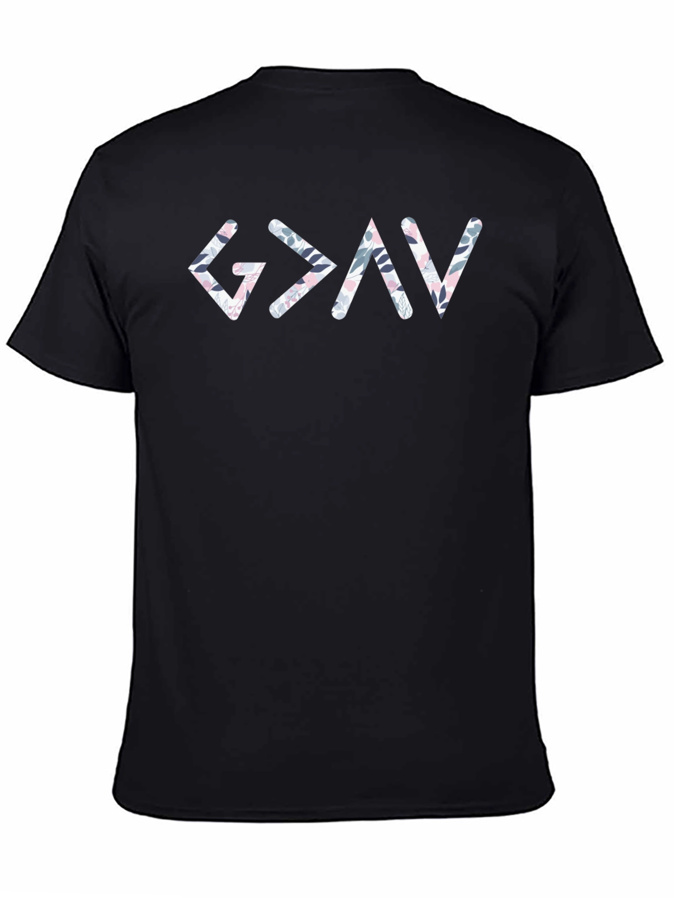Floral Greater Than God T-Shirt - Christian Apparel
