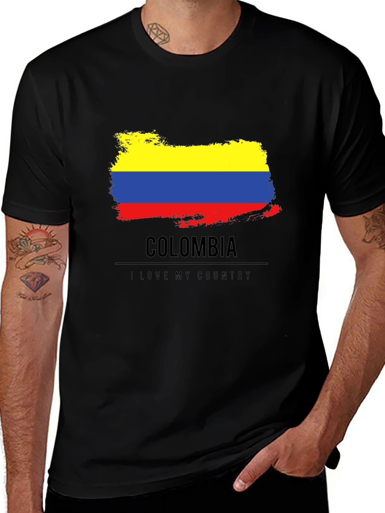 Colombia Flag T-Shirt - I Love My Country Tee