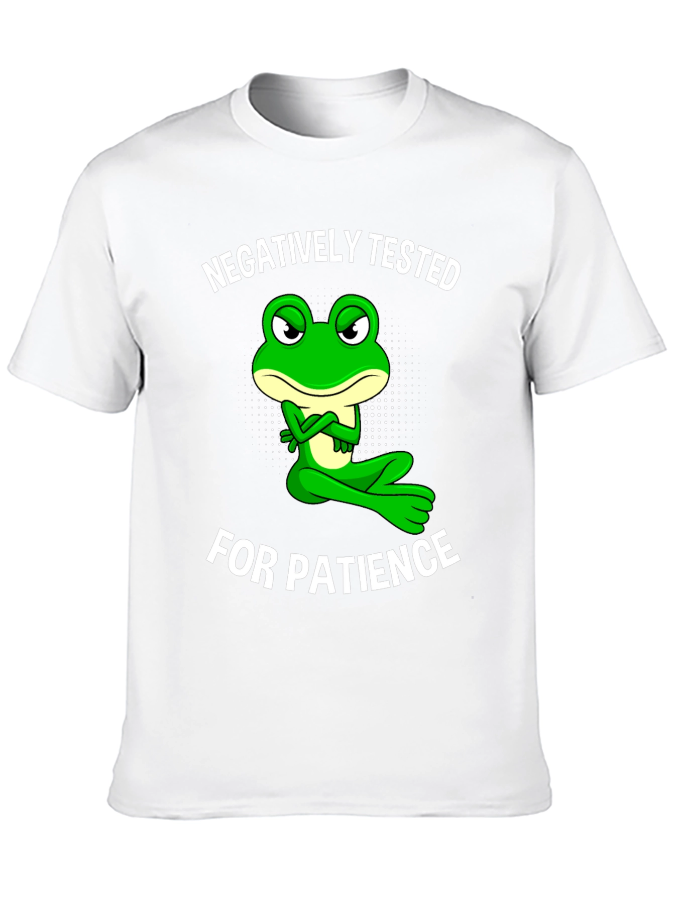 Negatively Tested for Patience Frog Graphic Tee