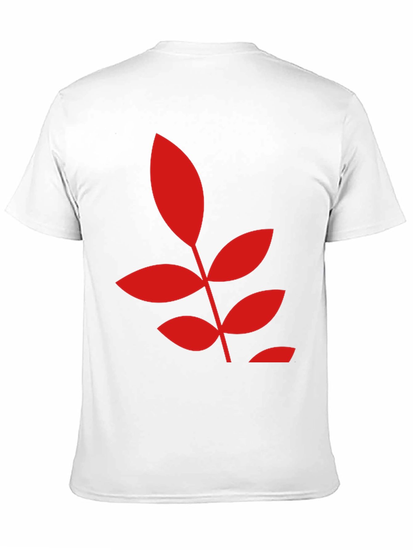 Bold Leaf Graphic Black T-Shirt